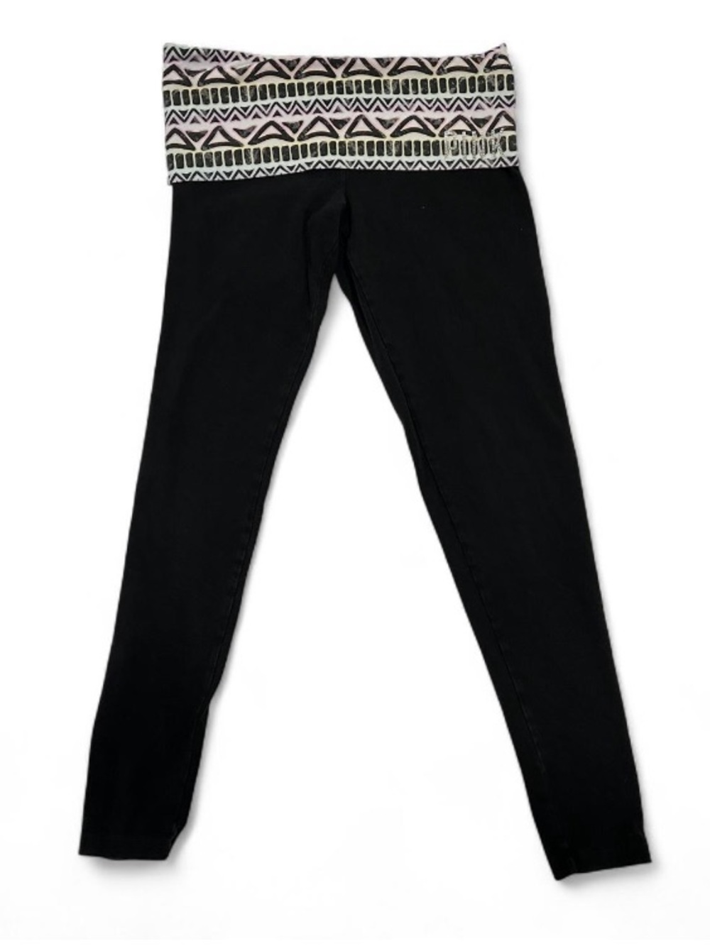 PINK Victoria's Secret Fold Over Leggings Y2K Capri Embellished Yoga Pants Small